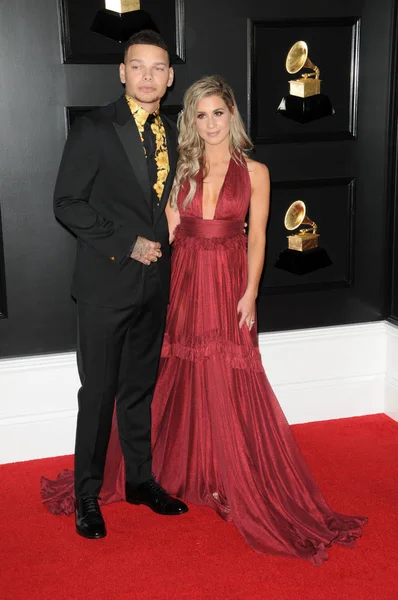 Los Ángeles Feb Kane Brown Katelyn Brown Los 61St Grammy —  Fotos de Stock