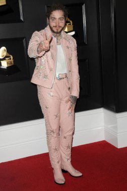 Los Angeles - Şubat 10: Post Malone 61, Grammy Staples Center 10 Şubat 2019 Los Angeles, Ca Ödülleri