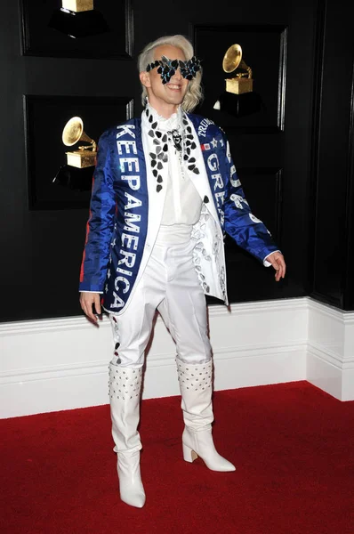 Los Angeles Feb Ricky Rebel Grammy Awards Staples Center Fevereiro — Fotografia de Stock
