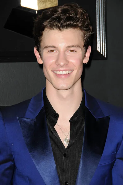 Los Ángeles Feb Shawn Mendes Los 61St Grammy Awards Staples — Foto de Stock