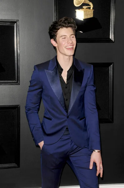 Los Ángeles Feb Shawn Mendes Los 61St Grammy Awards Staples — Foto de Stock