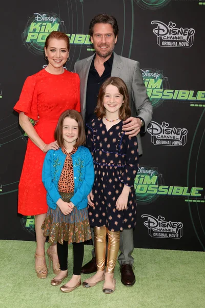 Los Angeles Feb Alyson Hannigan Keeva Jane Denisof Satyana Marie — Stockfoto