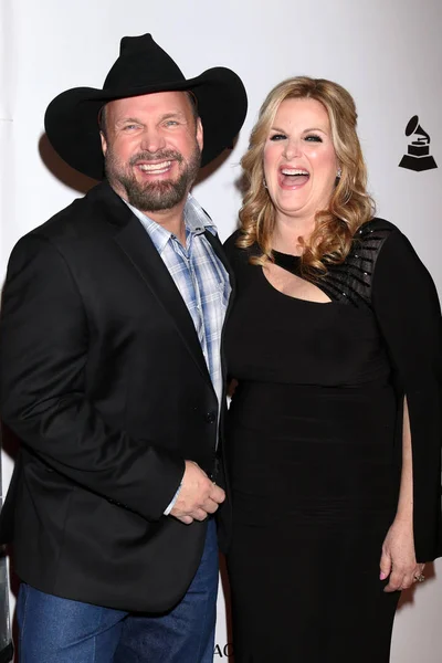 Los Angeles Février Garth Brooks Trisha Yearwood Gala Personne Année — Photo