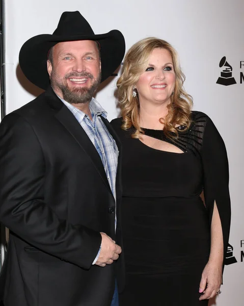 Los Angeles Únor Garth Brooks Trisha Yearwood Musicares Osobnost Roku — Stock fotografie