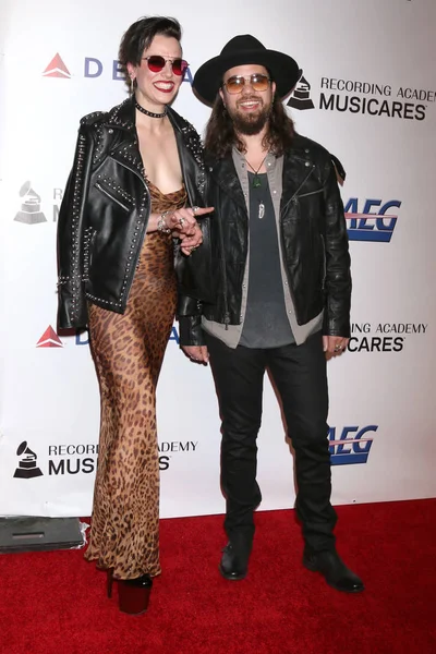 Los Angeles Feb Lzzy Hale Joe Hottinger Halestorm Musicares Person — Stock Photo, Image