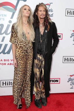 Los Angeles - Şubat 10: Aimee Preston, Steven Tyler Los Angeles, Ca üzerinde 10 Şubat 2019 Raleigh stüdyolarında partide 2019 Steven Tyler'ın Grammy görüntüleme