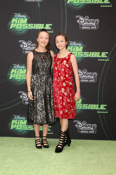 Los Angeles Février Alexis Rosinsky Sofia Rosinsky Première Kim Possible — Photo