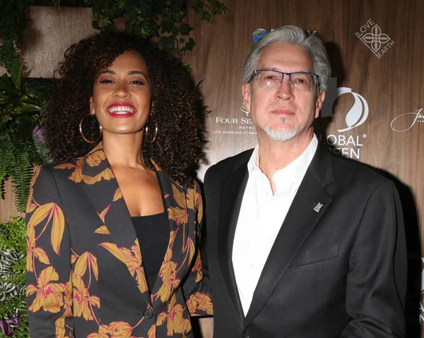 Los Angeles Feb Danni Washington Michael Cain Global Green 2019 — Stockfoto