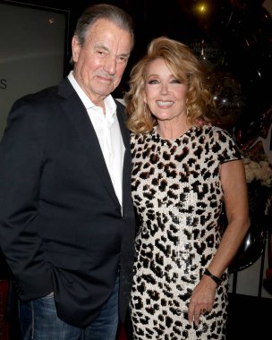 Los Angeles - 20 Şubat: Eric Braeden, Melody Thomas Scott, Melody Thomas Scott kutluyor Y ve Cbs televizyon şehir Event'de R 40 yıl üzerinde 20 Şubat 2019 Los Angeles, Ca