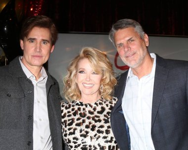 Los Angeles - 20 Şubat: J Eddie Peck, Melody Thomas Scott, Robert Parucha, Melody Thomas Scott kutluyor Y ve Cbs televizyon şehir Event'de R 40 yıl üzerinde 20 Şubat 2019 Los Angeles, Ca