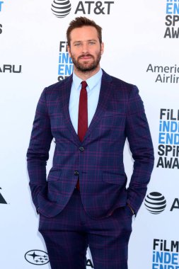 Los Angeles - 23 Şubat: Armie Hammer 2019 adlı Film Independent Spirit sahilde 23 Şubat 2019 Santa Monica, Ca Ödülleri