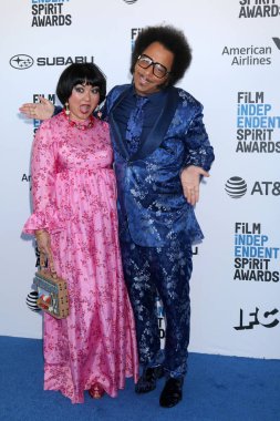 Los Angeles - 23 Şubat: Gabby La La, Boots Riley 23 Şubat 2019 tarihinde Santa Monica, Ca sahilde 2019 Film Independent Spirit Ödülleri'nde