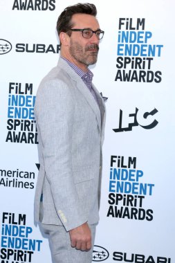 Los Angeles - 23 Şubat: Jon Hamm 2019 adlı Film Independent Spirit sahilde 23 Şubat 2019 Santa Monica, Ca Ödülleri