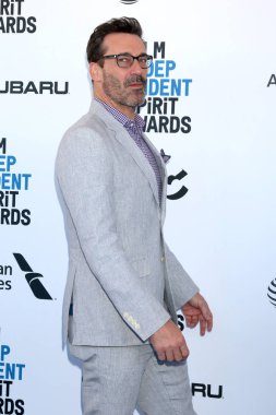 Los Angeles - 23 Şubat: Jon Hamm 2019 adlı Film Independent Spirit sahilde 23 Şubat 2019 Santa Monica, Ca Ödülleri