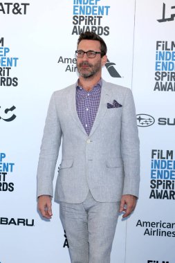 Los Angeles - 23 Şubat: Jon Hamm 2019 adlı Film Independent Spirit sahilde 23 Şubat 2019 Santa Monica, Ca Ödülleri