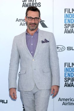 Los Angeles - 23 Şubat: Jon Hamm 2019 adlı Film Independent Spirit sahilde 23 Şubat 2019 Santa Monica, Ca Ödülleri