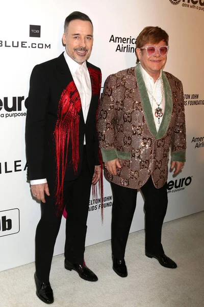 Elton John Oscar Viendo Partido — Foto de Stock