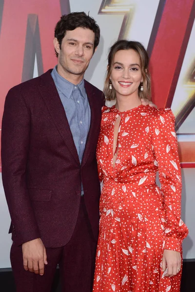 Los Angeles Mar Adam Brody Leighton Meester Shazam Premiere Tcl — Fotografia de Stock