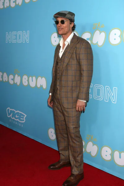 Los Angeles Mar Matthew Mcconaughey När Beach Bum Premiär Arclight — Stockfoto