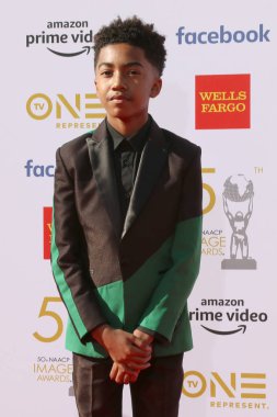 Los Angeles - Mar 30: Miles Brown'da 50 Naacp Image Ödülleri - Los Angeles, Ca üzerinde 30 Mart 2019 Dolby Tiyatrosu'nda gelenler