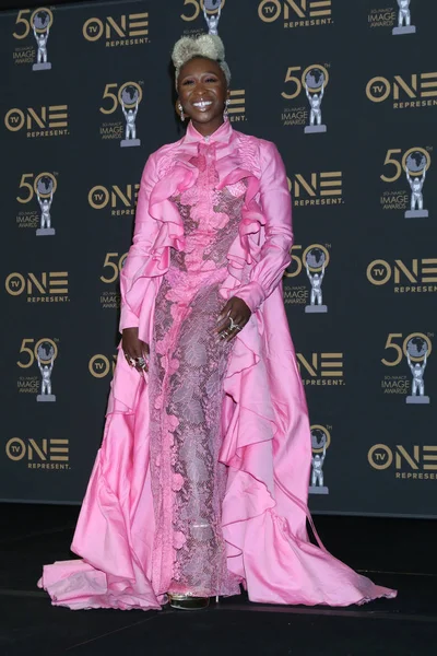 Los Angeles Mar Cynthia Erivo 50Th Naacp Image Awards Sala — Fotografia de Stock