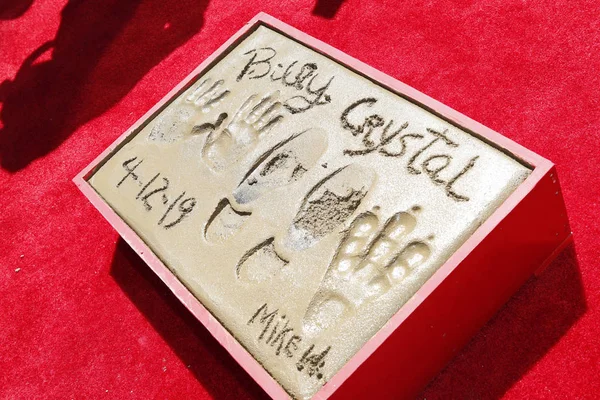 Billy Crystal Hand And Footprint Ceremony — Stock Photo, Image