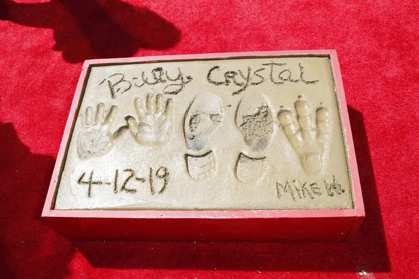 Billy Crystal hand och footprint ceremoni — Stockfoto