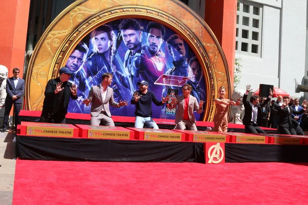 Avengers Cast Members Handprint Ceremony — Stock Photo, Image