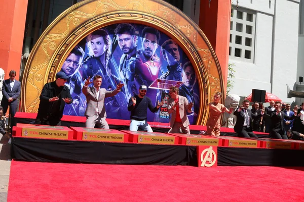 Avengers cast leden handafdruk ceremonie — Stockfoto