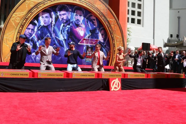 Avengers Cast Members Handprint Ceremony — Stock Photo, Image