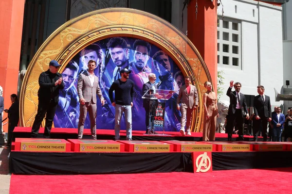 Avengers cast leden handafdruk ceremonie — Stockfoto