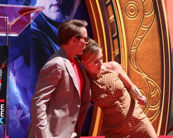 Avengers Cast medlemmar handprint ceremoni — Stockfoto