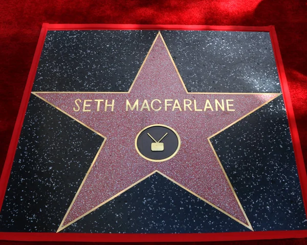 Seth MacFarlane Star Ceremony — Stock Photo, Image