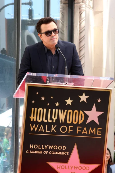 Ceremonia de Seth MacFarlane Star — Foto de Stock