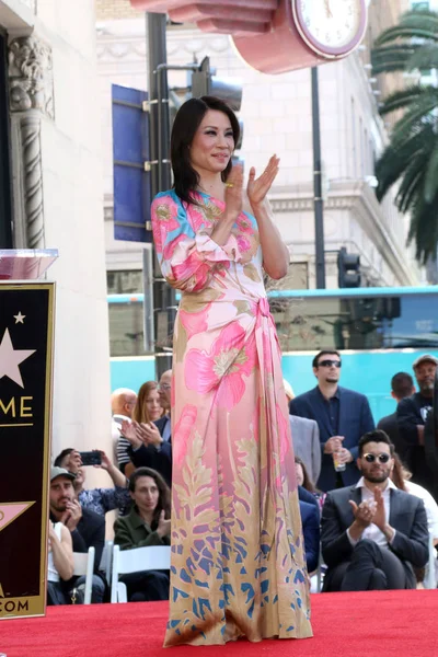 Lucy Liu Star Ceremony — Stock Photo, Image