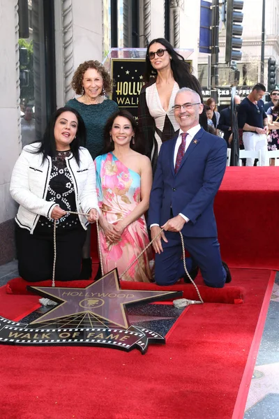 Lucy Liu Ceremonia de la estrella — Foto de Stock