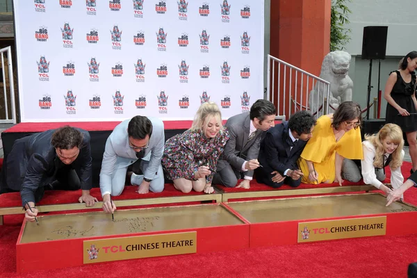 "De Big Bang Theory "handafdruk ceremonie — Stockfoto