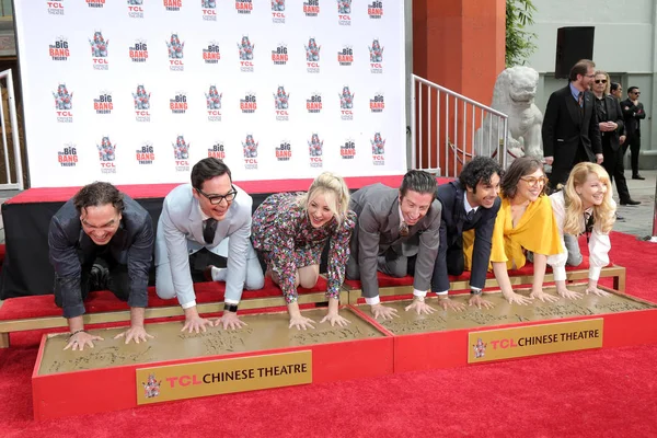 "The Big Bang Theory "Handprint Ceremony — стоковое фото