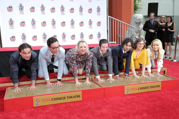 "De Big Bang Theory "handafdruk ceremonie — Stockfoto