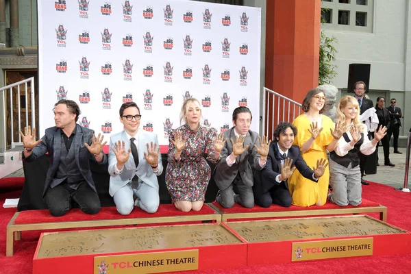 "De Big Bang Theory "handafdruk ceremonie — Stockfoto