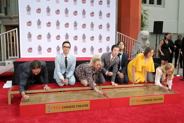 "De Big Bang Theory "handafdruk ceremonie — Stockfoto