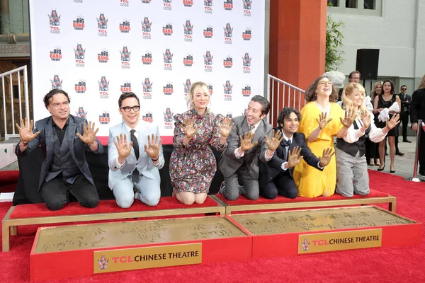 "De Big Bang Theory "handafdruk ceremonie — Stockfoto