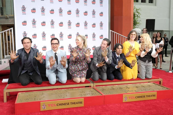 "De Big Bang Theory "handafdruk ceremonie — Stockfoto