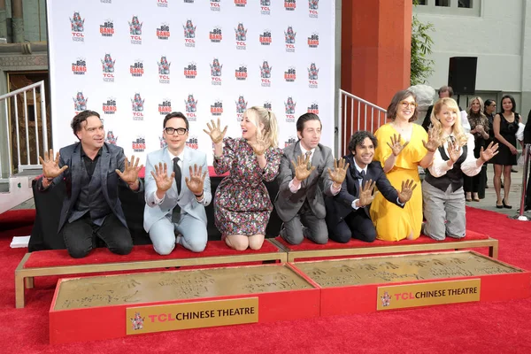 "De Big Bang Theory "handafdruk ceremonie — Stockfoto