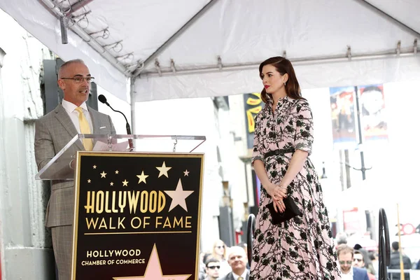 Anne Hathaway Cerimonia della Stella — Foto Stock