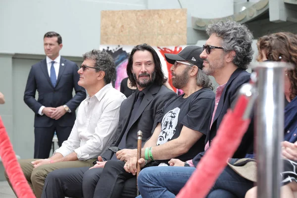 Keanu Reeves hand-en voet print ceremonie — Stockfoto