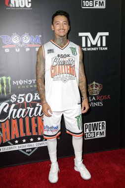 Los Angeles - Jul 8: Nyjah Huston Monster Energy $50k Charity Challenge Ünlü Basketbol Oyunu Pauley Pavillion 8 Temmuz 2019 westwood, Ca
