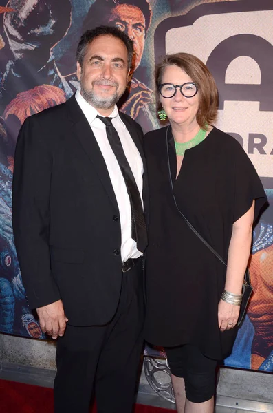 Stock image LOS ANGELES - AUG 8:  Rodney Ascher, Louis Van Leer  at the Alamo Drafthouse Los Angeles Big Bash Party at the Alamo Drafthouse on August 8, 2019 in Los Angeles, CA