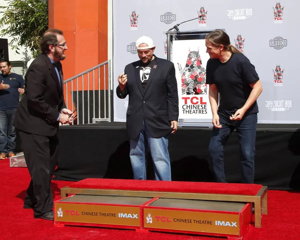 Kevin Smith and Jason Mewes Hand And Footprint Ceremony — стоковое фото