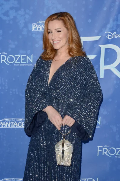 Los Angeles Dec Our Lady Premiera Frozen Teatrul Pantages Din — Fotografie, imagine de stoc